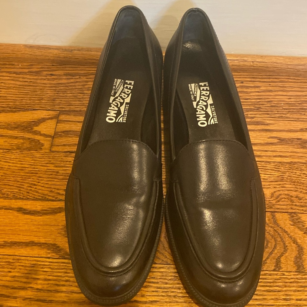 Salvatore Ferragamo women’s leather loafers Sz 10.5. Worn only a couple of times